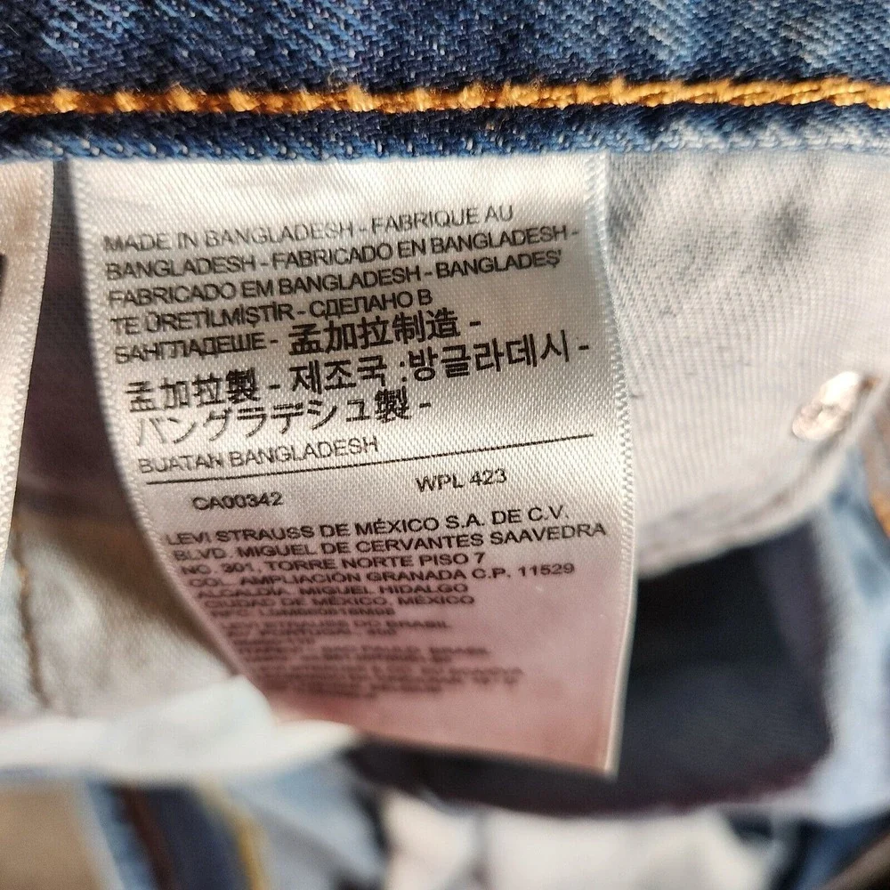 Levi's 550 Jeans Men's 38X34 Straight Relaxed Denim Classic‎ Blue